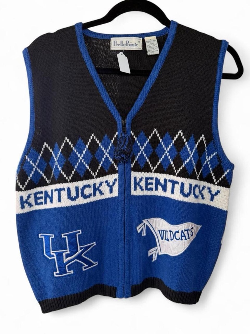 Vintage University of Kentucky Wildcats sweater vest size large